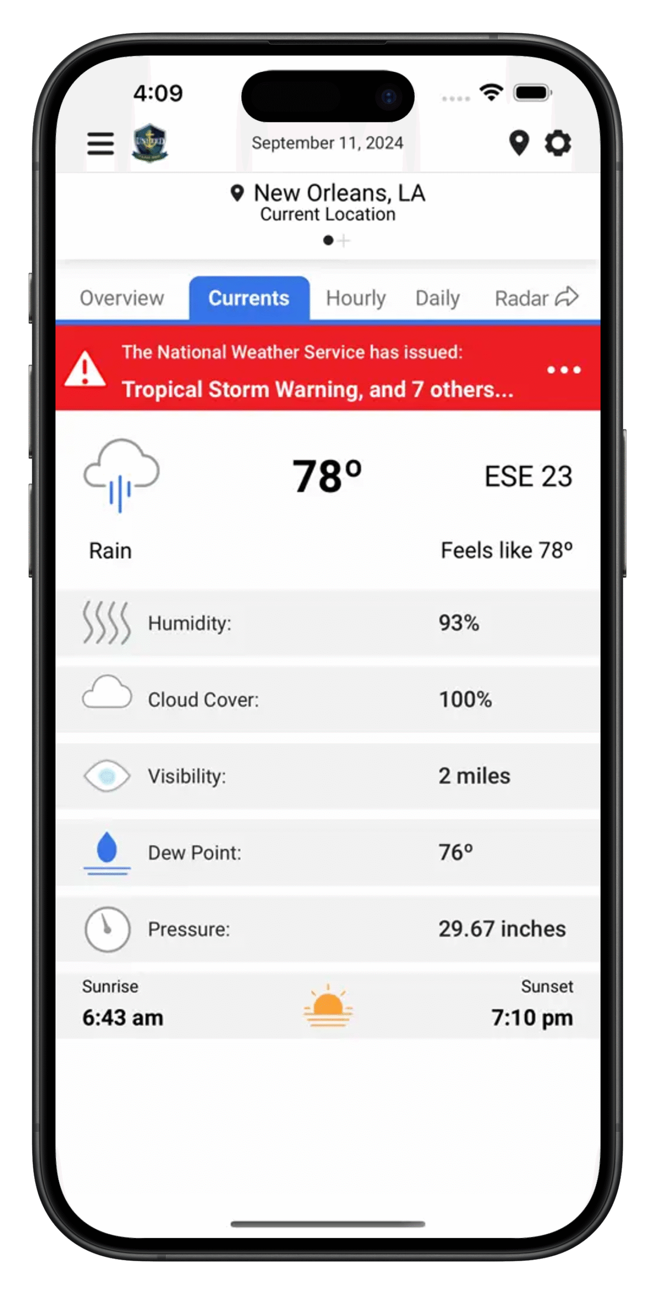 App Store UCN Weather app 3-portrait